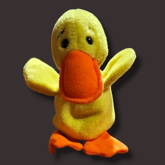 TY 1993 "Quackers" Duck Beanie Baby - Picture 1 of 5